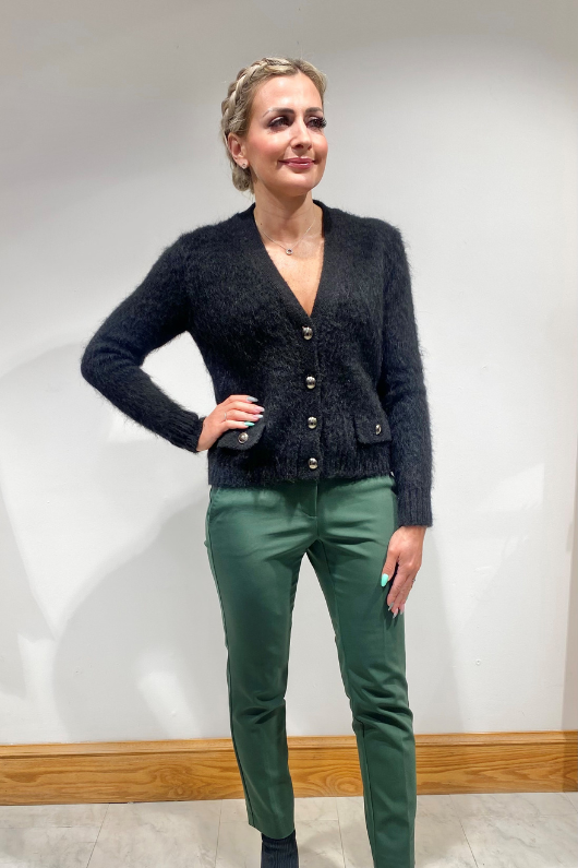 An image of the Marella Mohair Mix Cardigan-Biacco