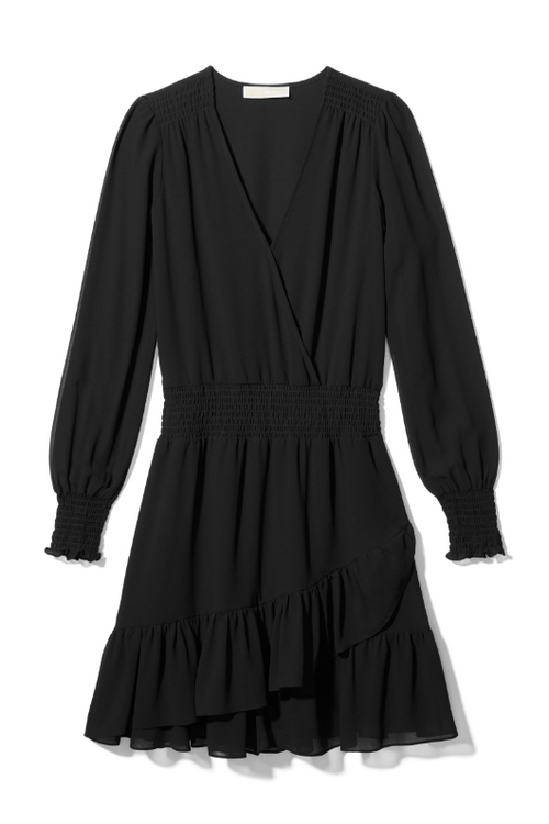 An image of the Michael Kors Solid Ruffle Dress