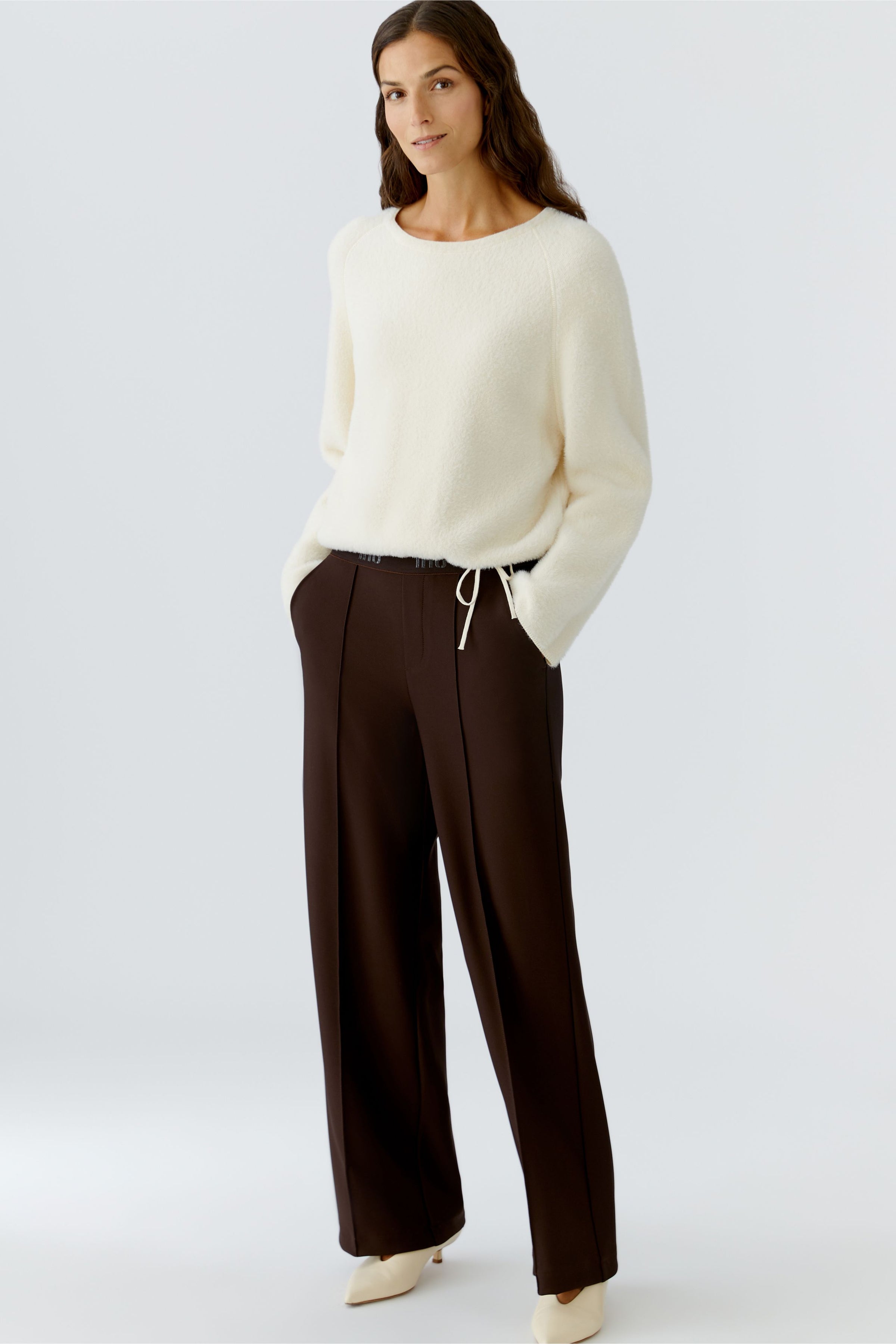 An image of the Oui Knitted Trousers