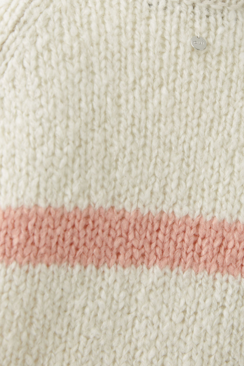 An image of the Oui Striped Pullover