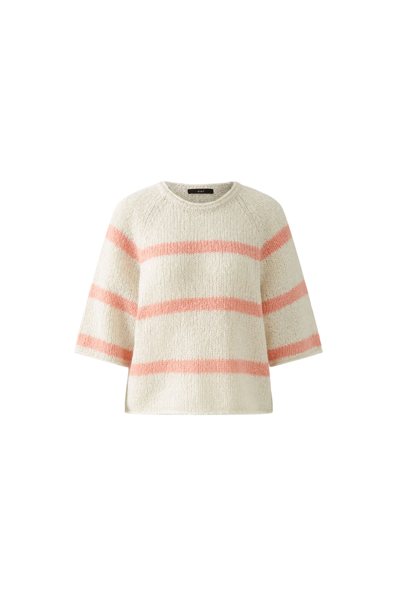 An image of the Oui Striped Pullover