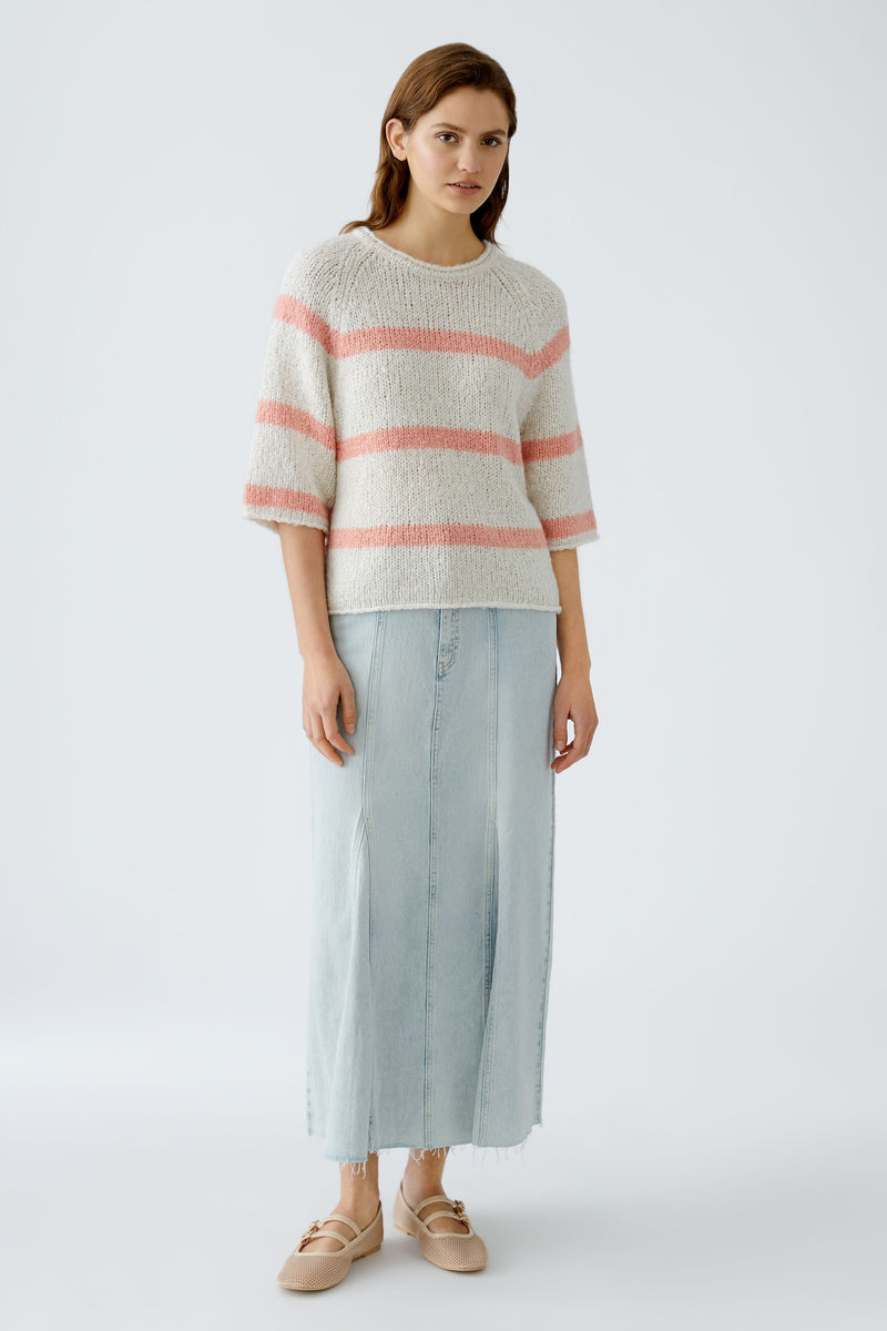 An image of the Oui Striped Pullover