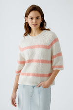 An image of the Oui Striped Pullover