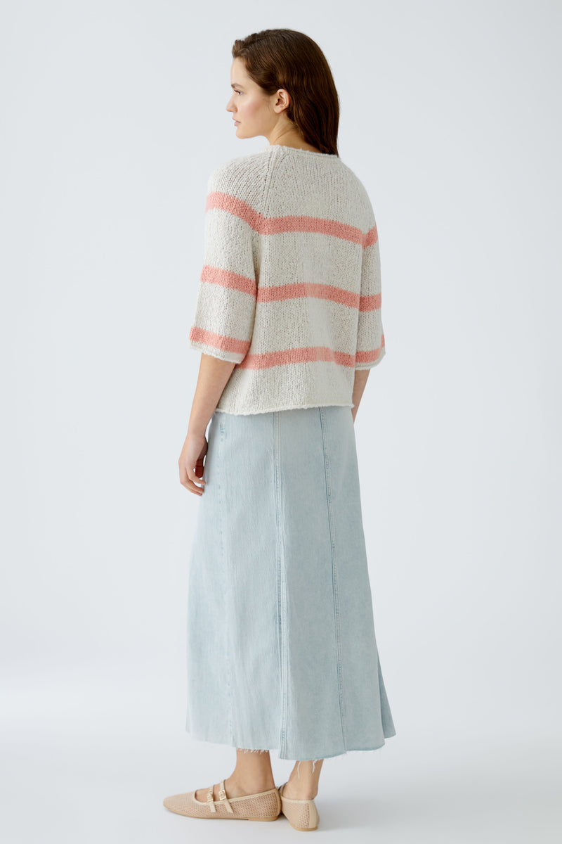 An image of the Oui Striped Pullover