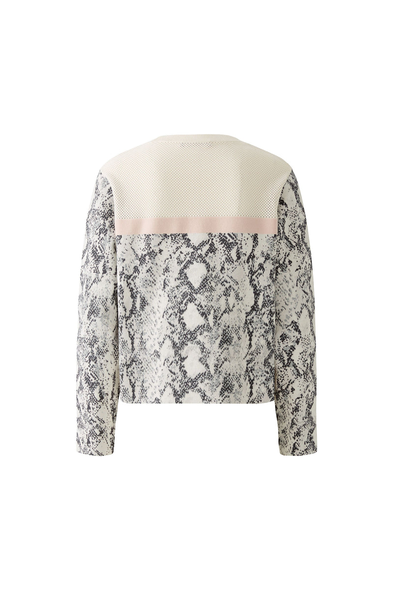 An image of the Oui Snakeskin Jumper