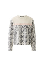 An image of the Oui Snakeskin Jumper