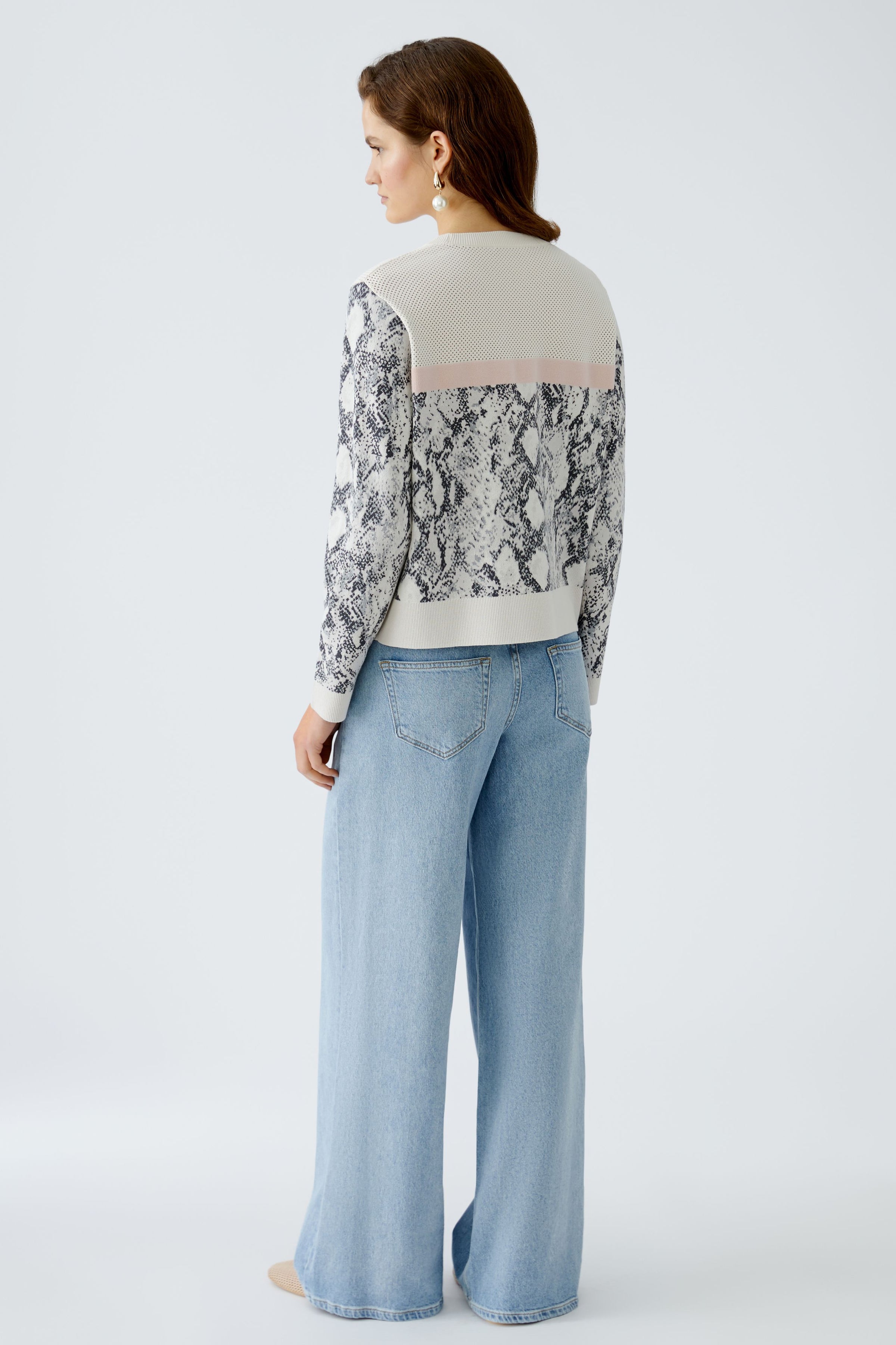 An image of the Oui Snakeskin Jumper