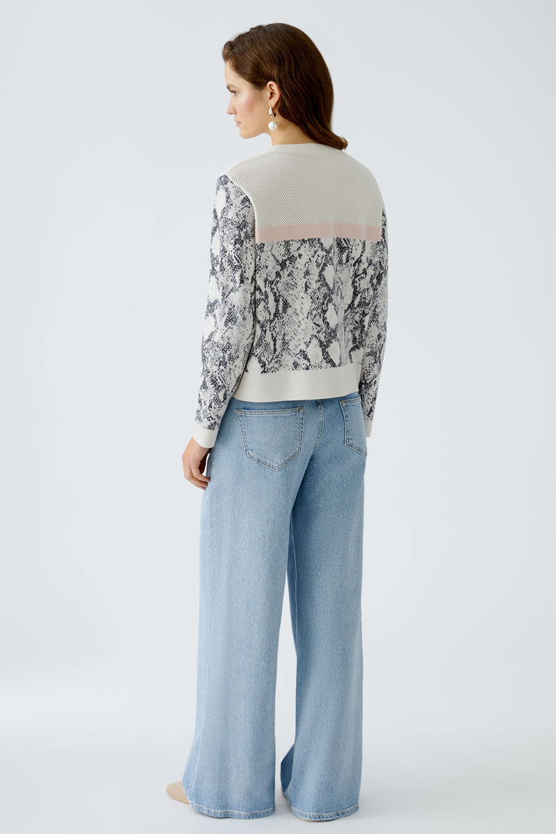 An image of the Oui Snakeskin Jumper
