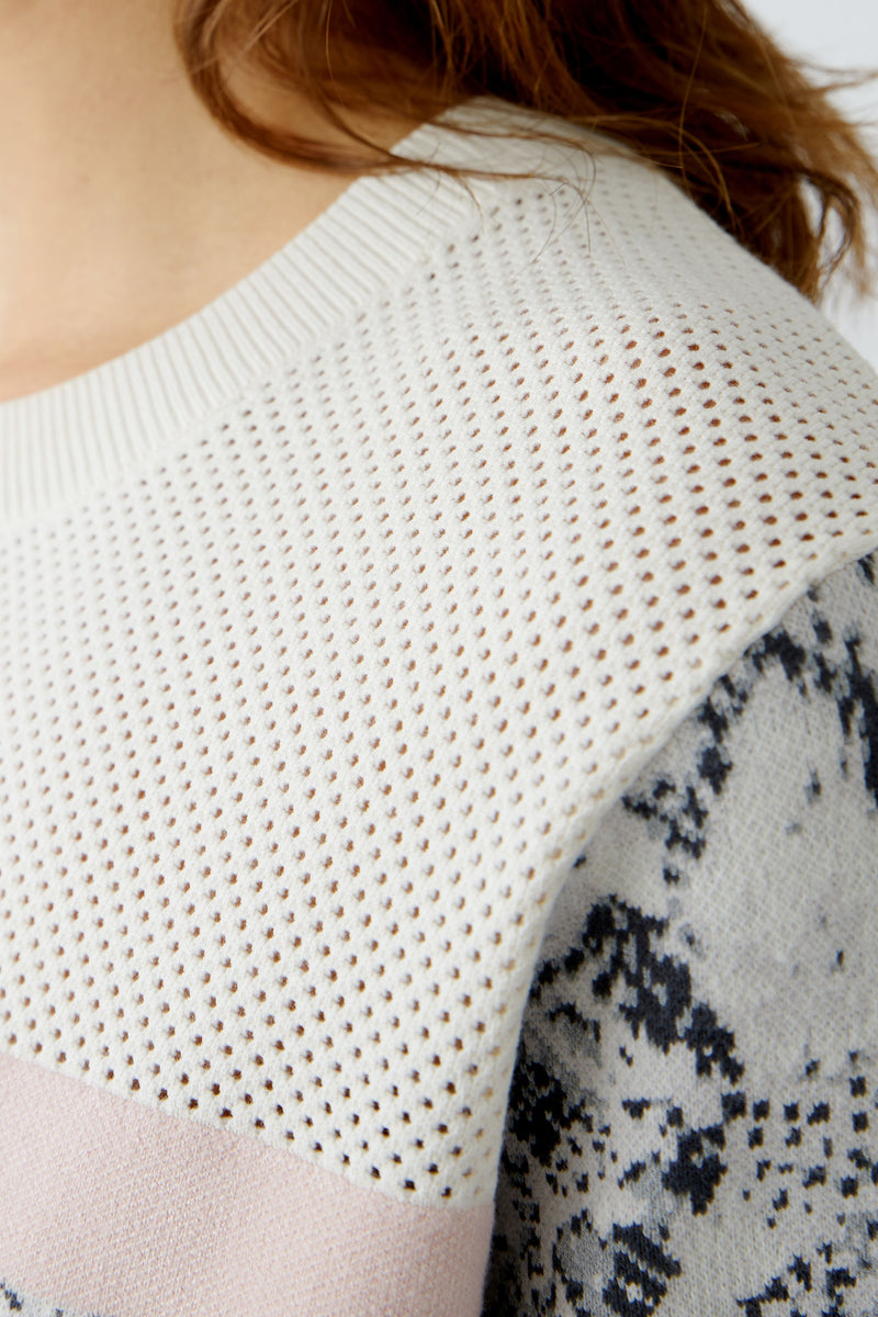 An image of the Oui Snakeskin Jumper