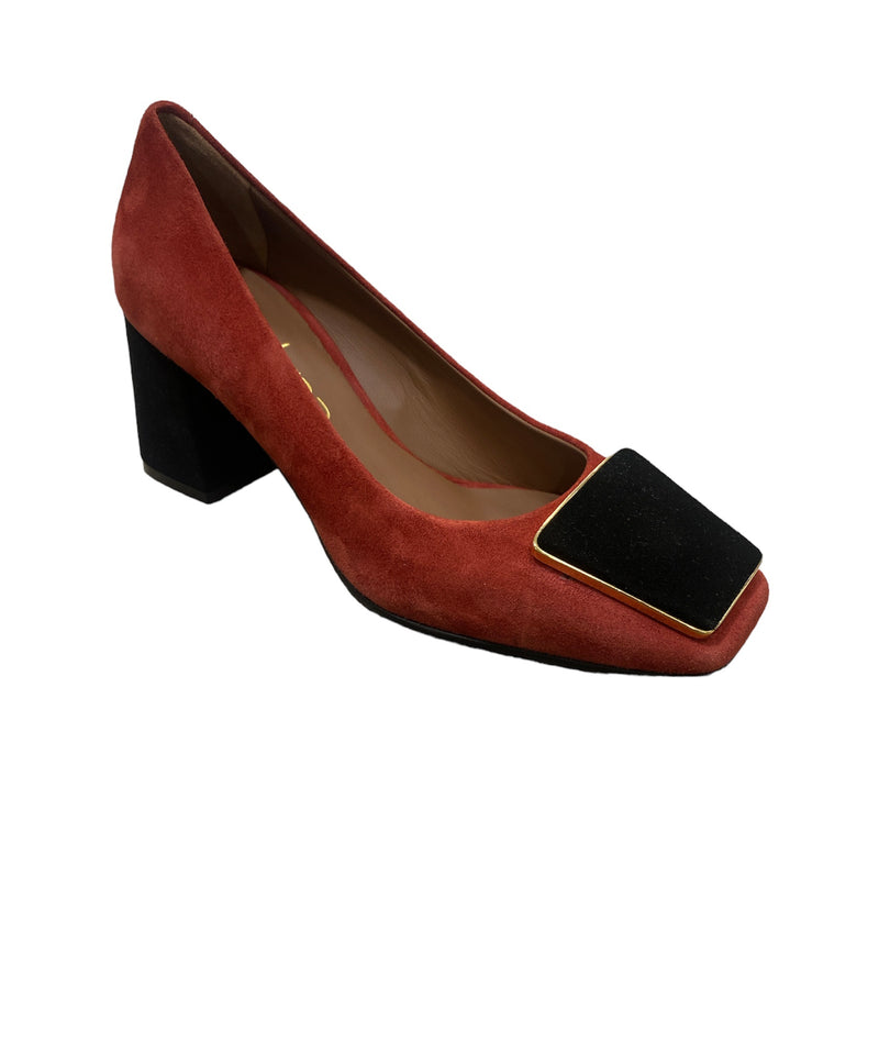 Suede Block Heel