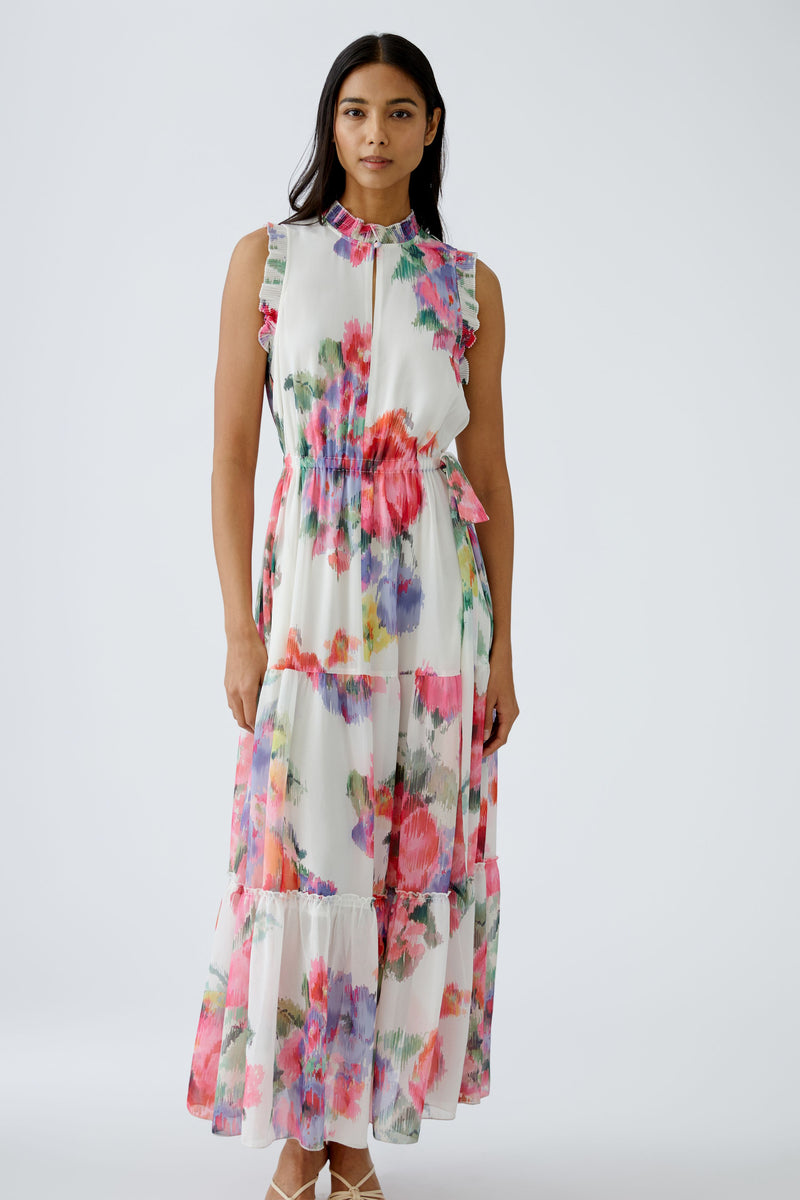 An image of the Oui Chiffon Maxi Dress