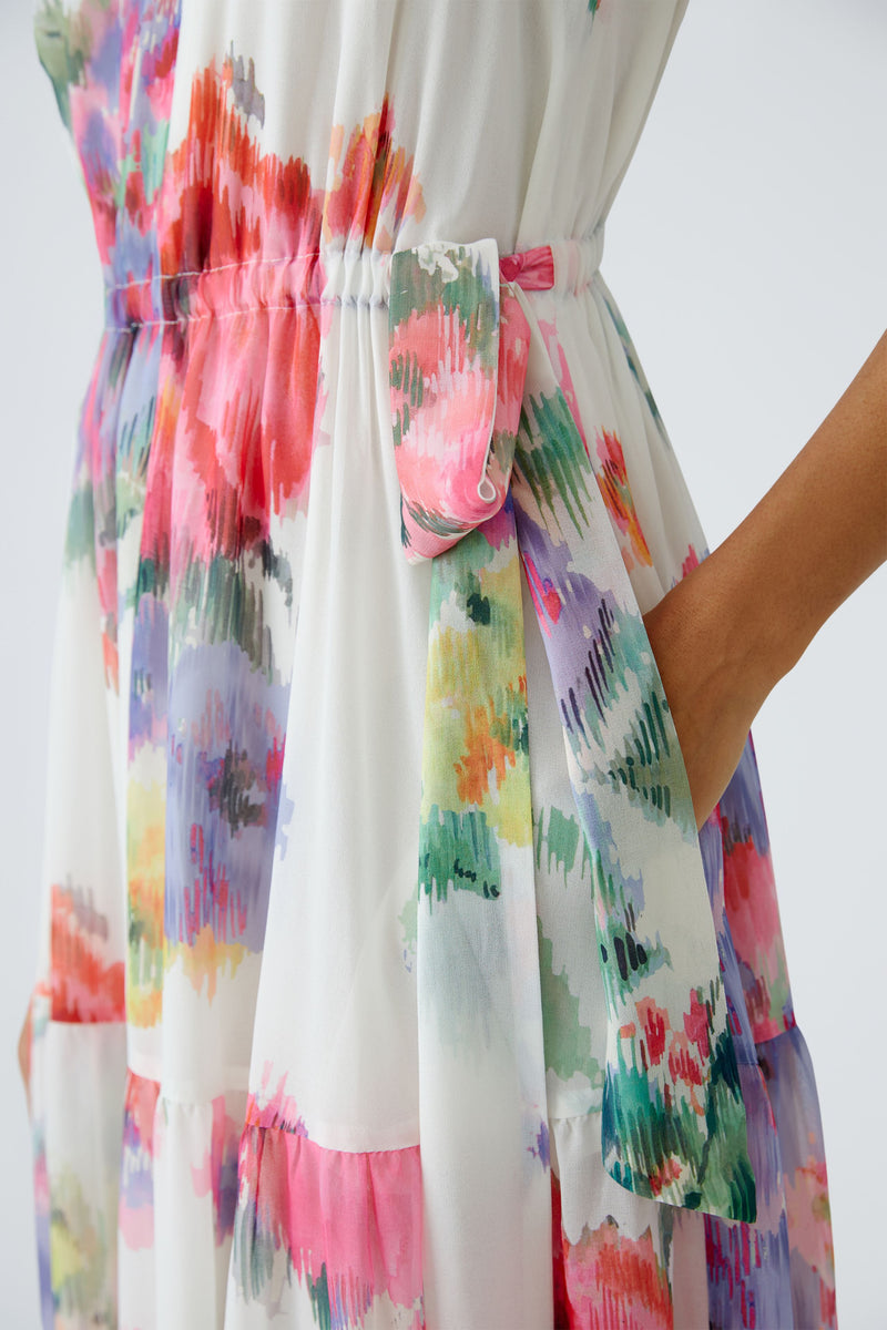 An image of the Oui Chiffon Maxi Dress