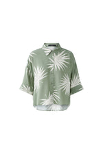 An image of the Oui Palm Print Blouse