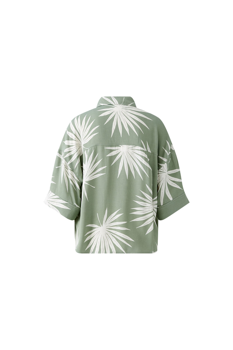 An image of the Oui Palm Print Blouse