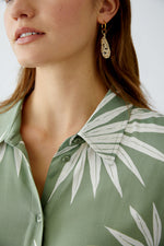 An image of the Oui Palm Print Blouse