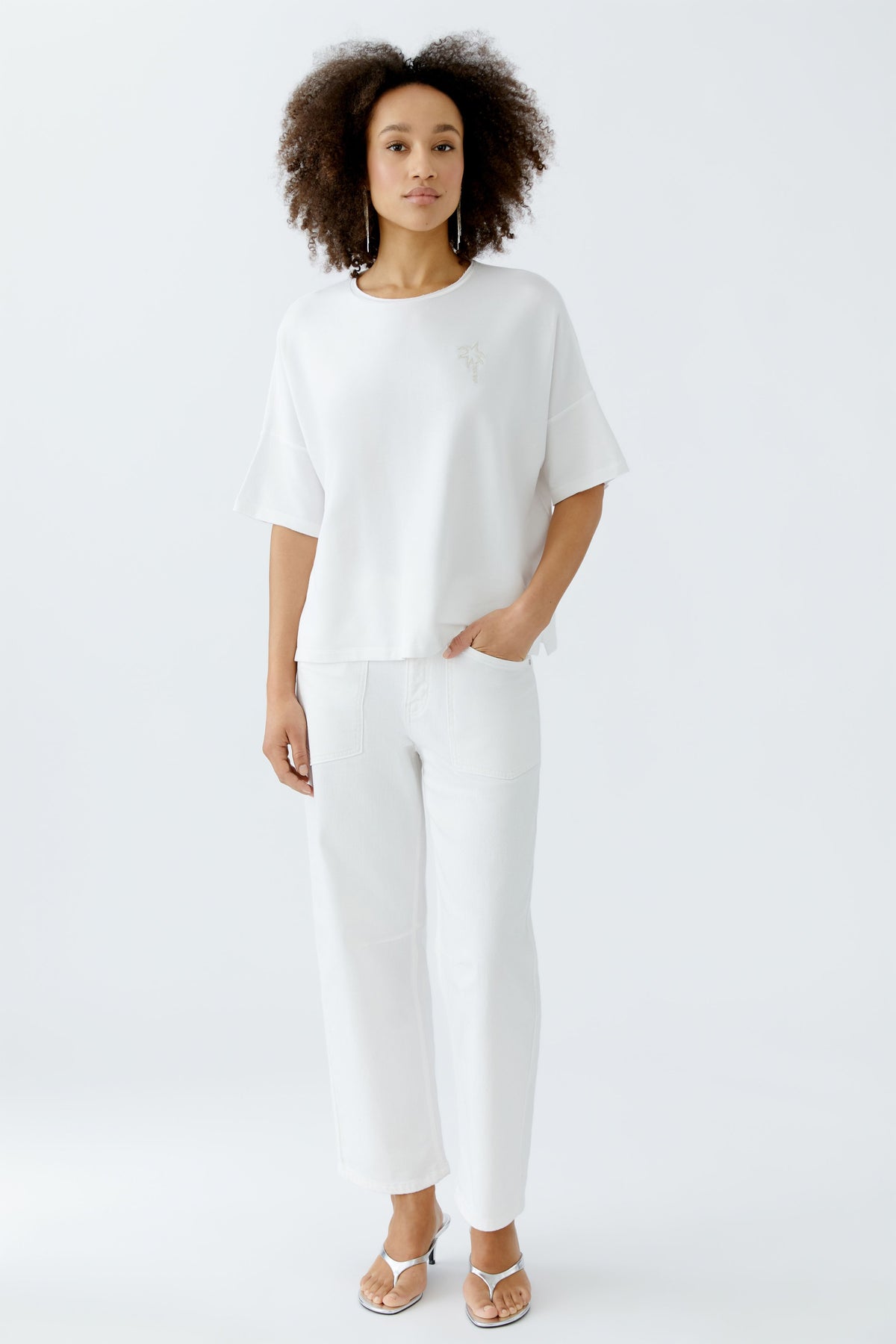 An image of the Oui Knitted T-Shirt