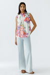 An image of the Oui Floral Blouse