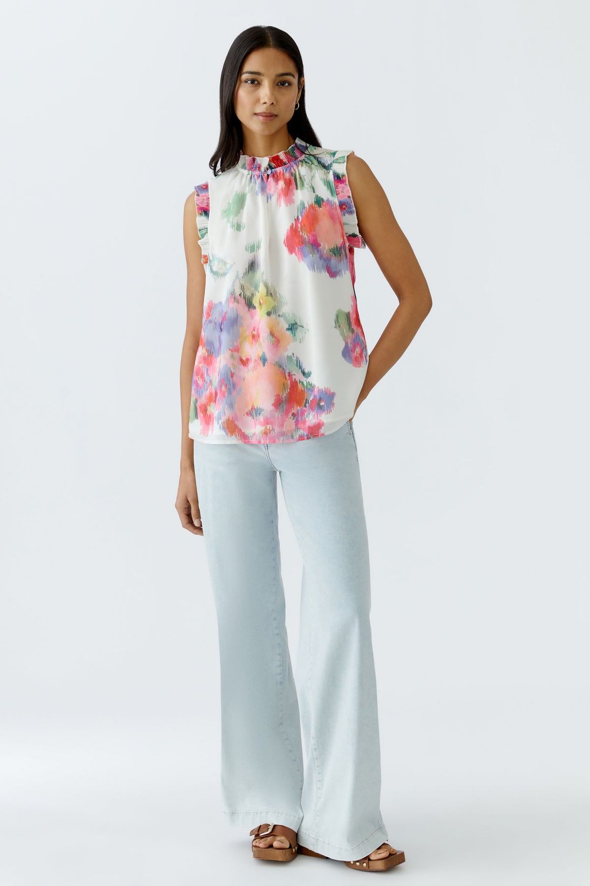 An image of the Oui Floral Blouse