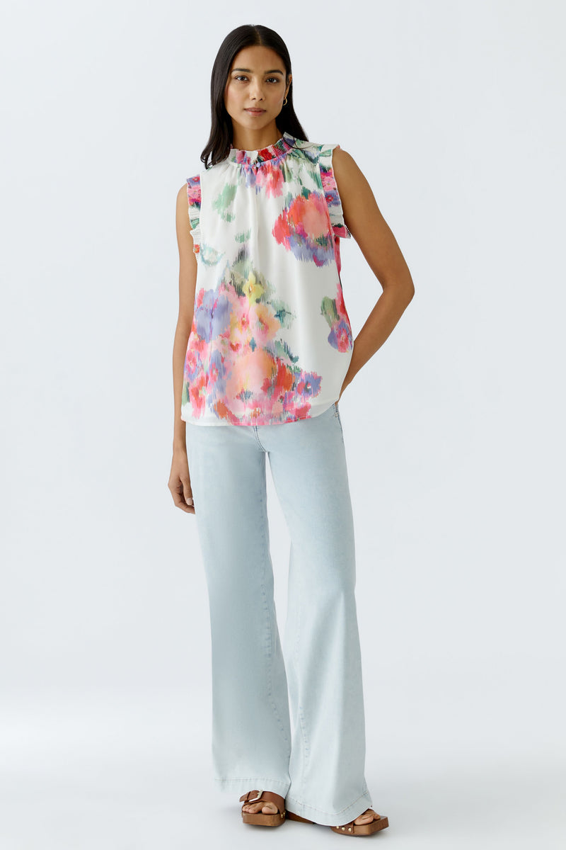 An image of the Oui Floral Blouse