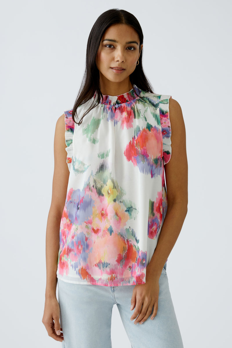 An image of the Oui Floral Blouse