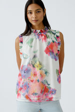 An image of the Oui Floral Blouse