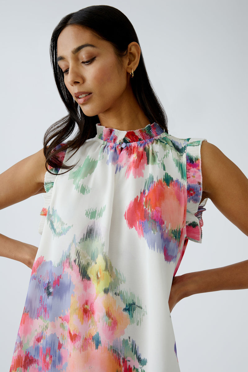 An image of the Oui Floral Blouse