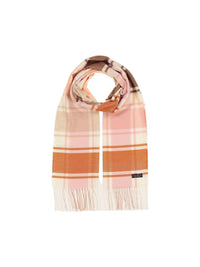 An image of the Fraas Modern Check Cashmink Scarf