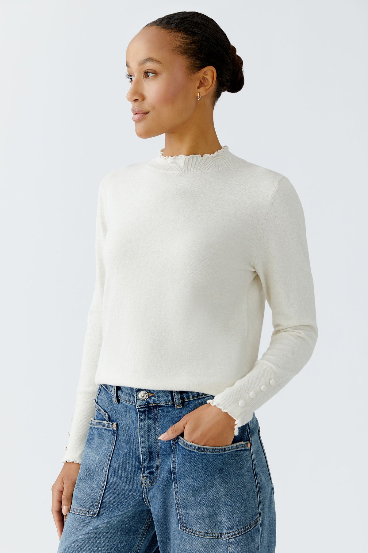 An image of the Oui Knitted Pullover