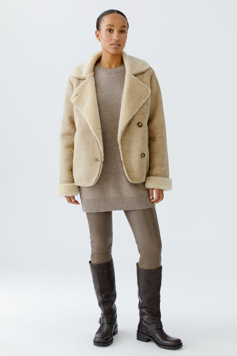 An image of the Oui Knitted Outdoor jacket
