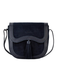 An image of the Dubarry Monart Suede Cross Body Saddle Bag