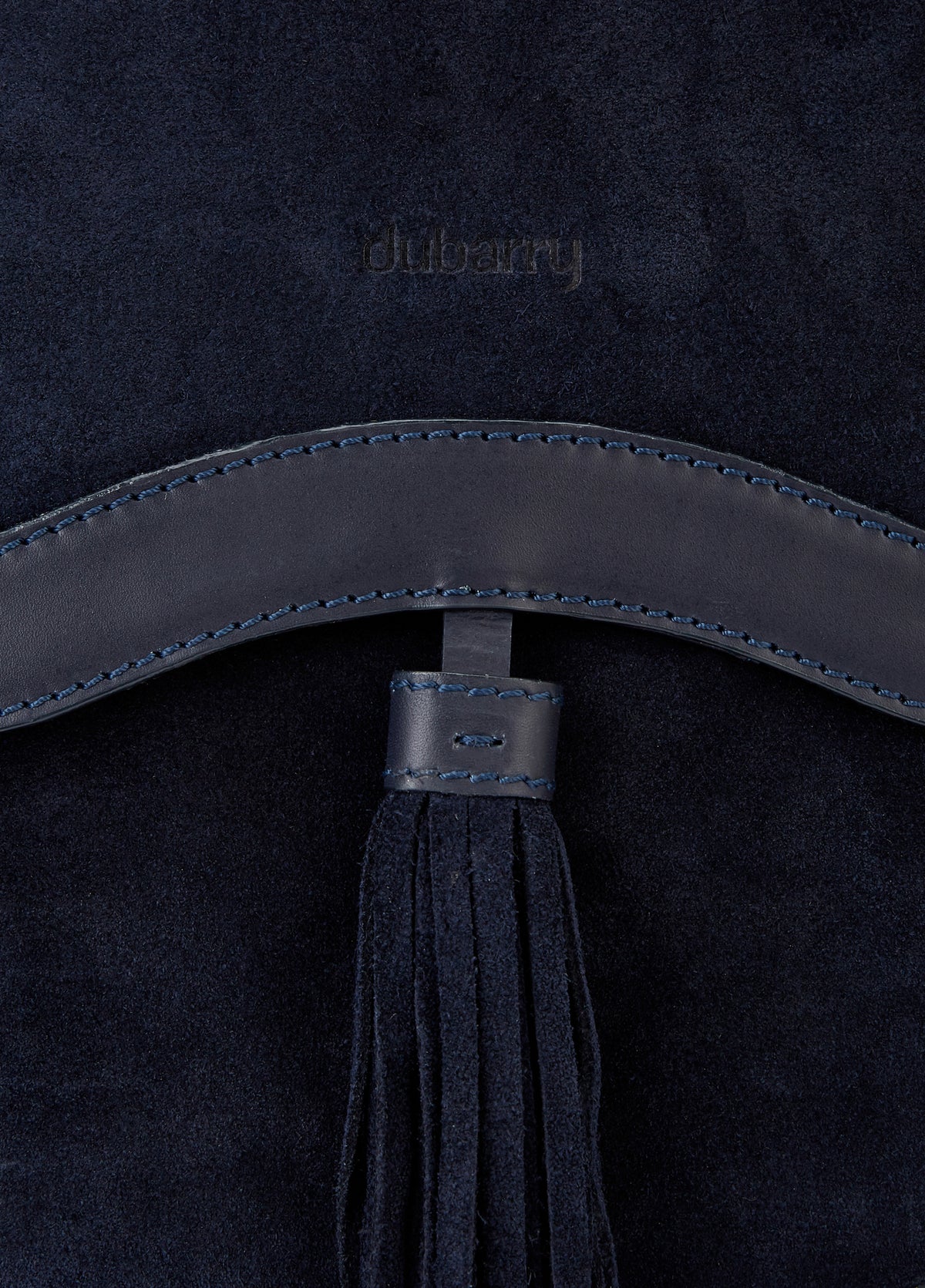An image of the Dubarry Monart Suede Cross Body Saddle Bag