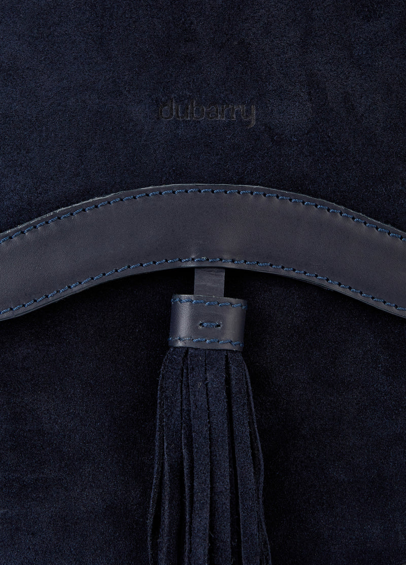 An image of the Dubarry Monart Suede Cross Body Saddle Bag