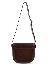 An image of the Dubarry Monart Suede Cross Body Saddle Bag
