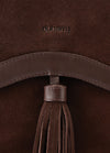 An image of the Dubarry Monart Suede Cross Body Saddle Bag