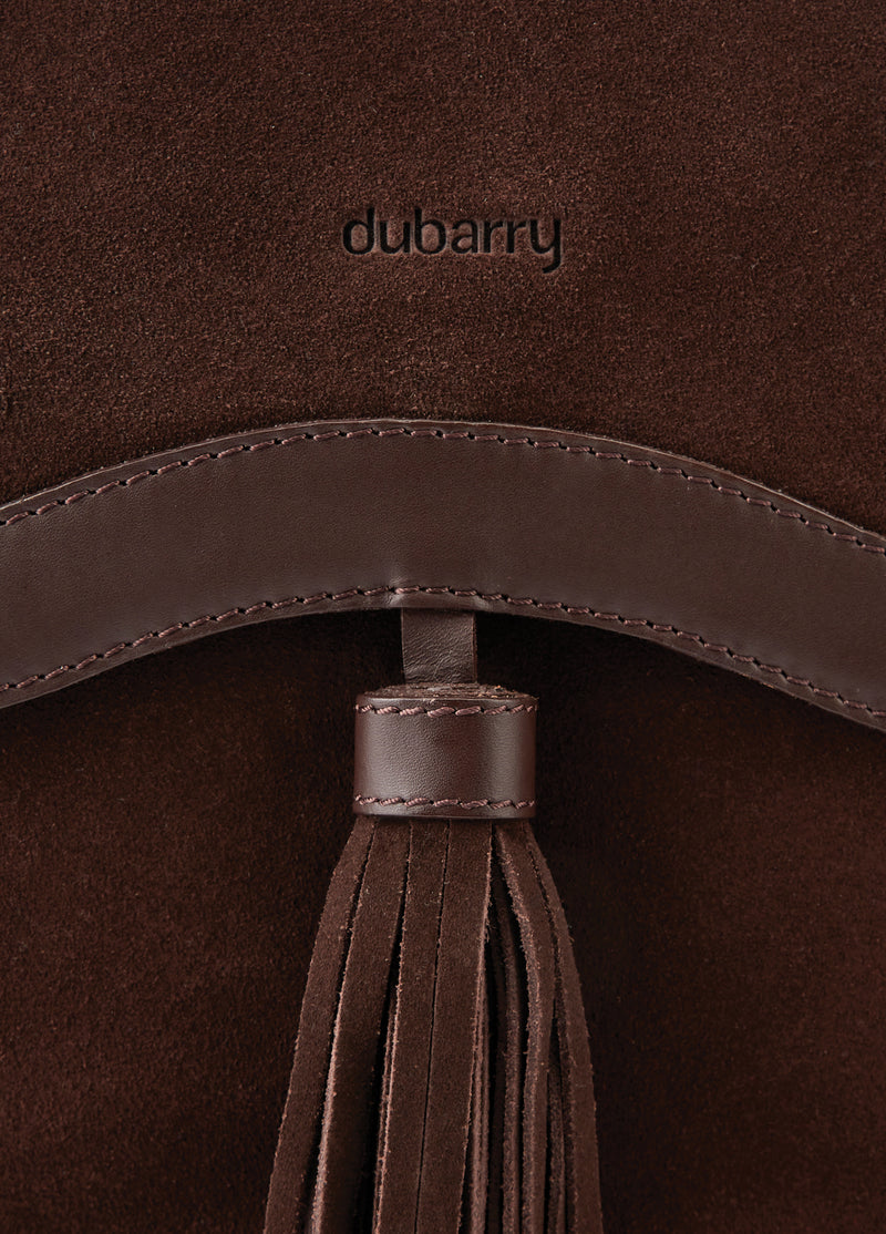 An image of the Dubarry Monart Suede Cross Body Saddle Bag