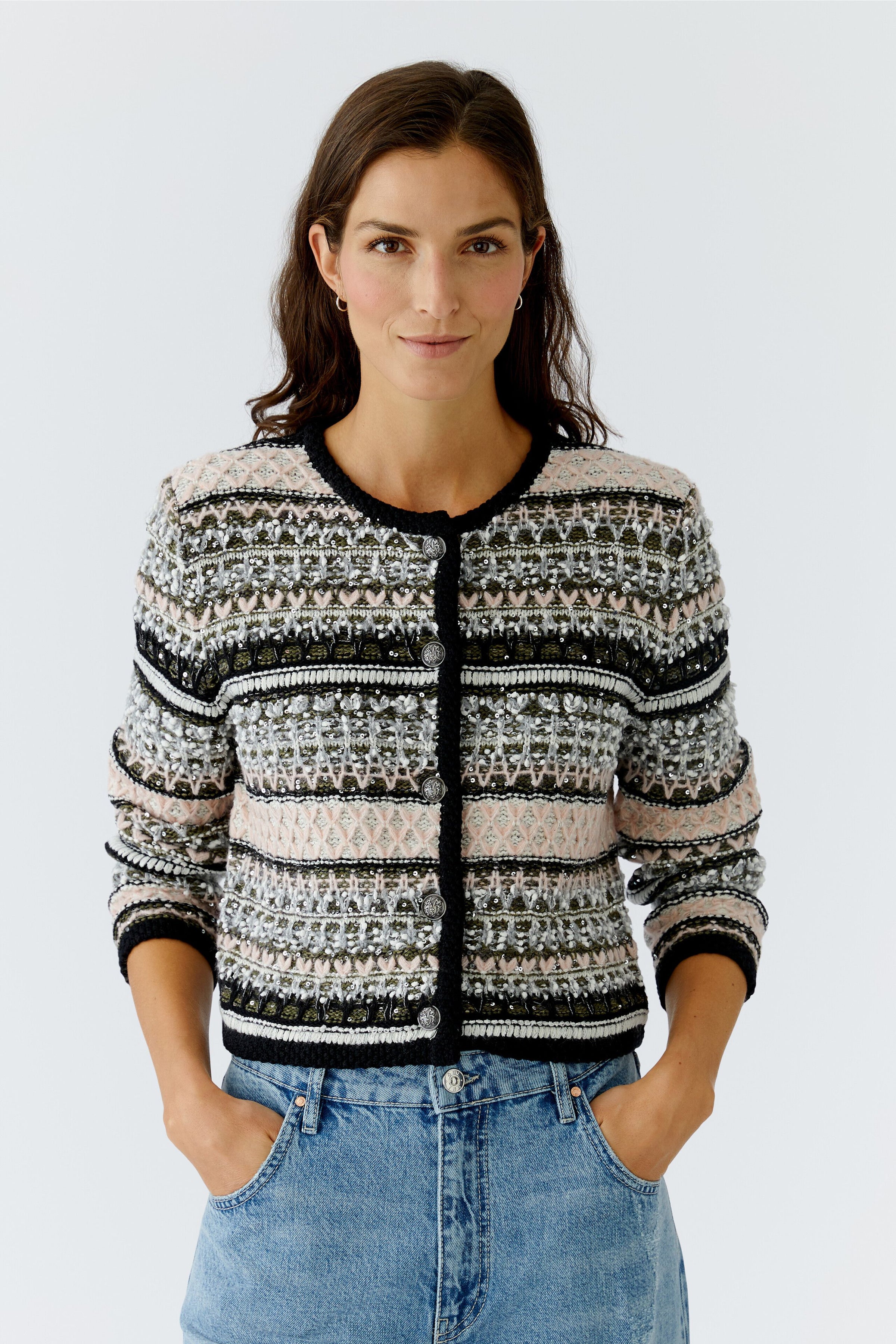 An image of the Oui Knitted Jacket