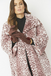 An image of the Jayley Suede Faux Pom Glove