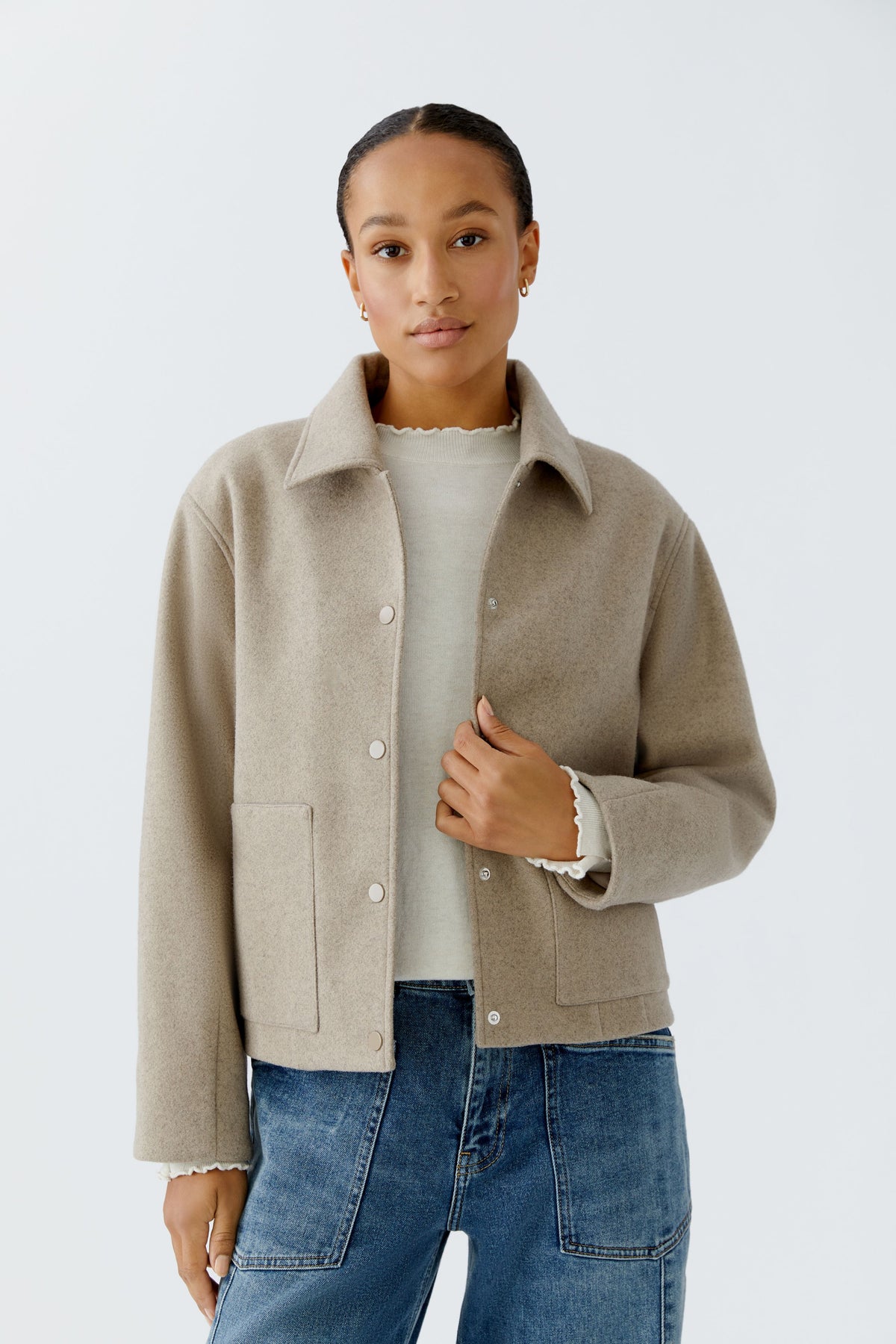 An image of the Oui Knitted Jacket