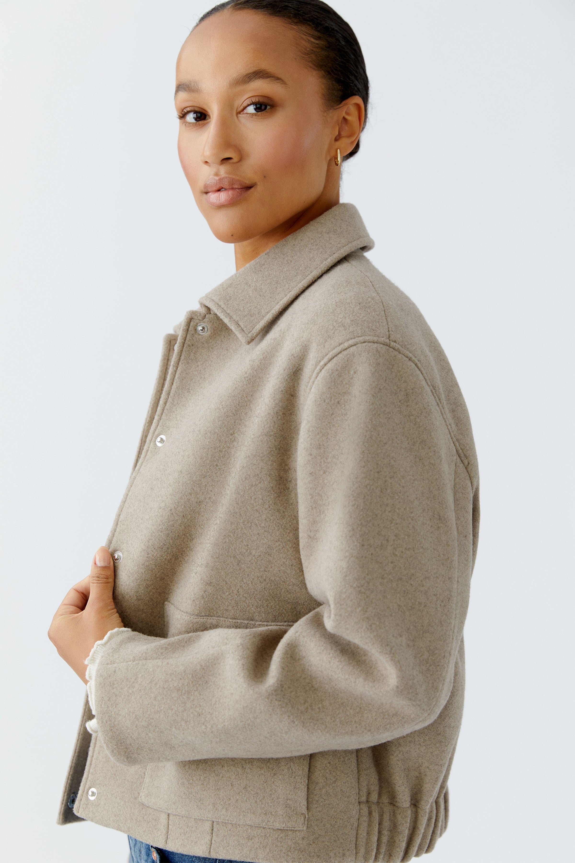 An image of the Oui Knitted Jacket