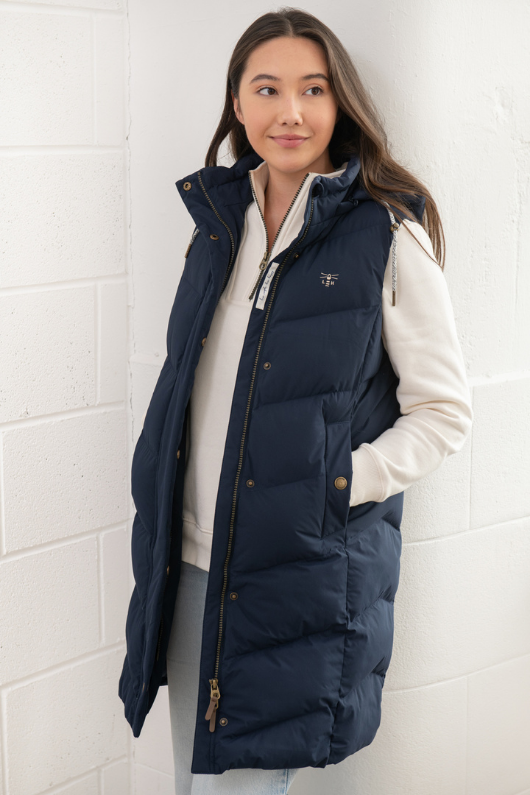 An image of the Lighthouse Savannah Ladies Long Gilet