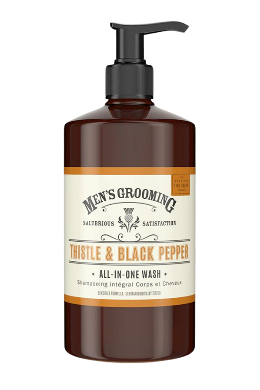 An image of the Scottish Fine Soaps Thistle & Black Pepper All in One Wash