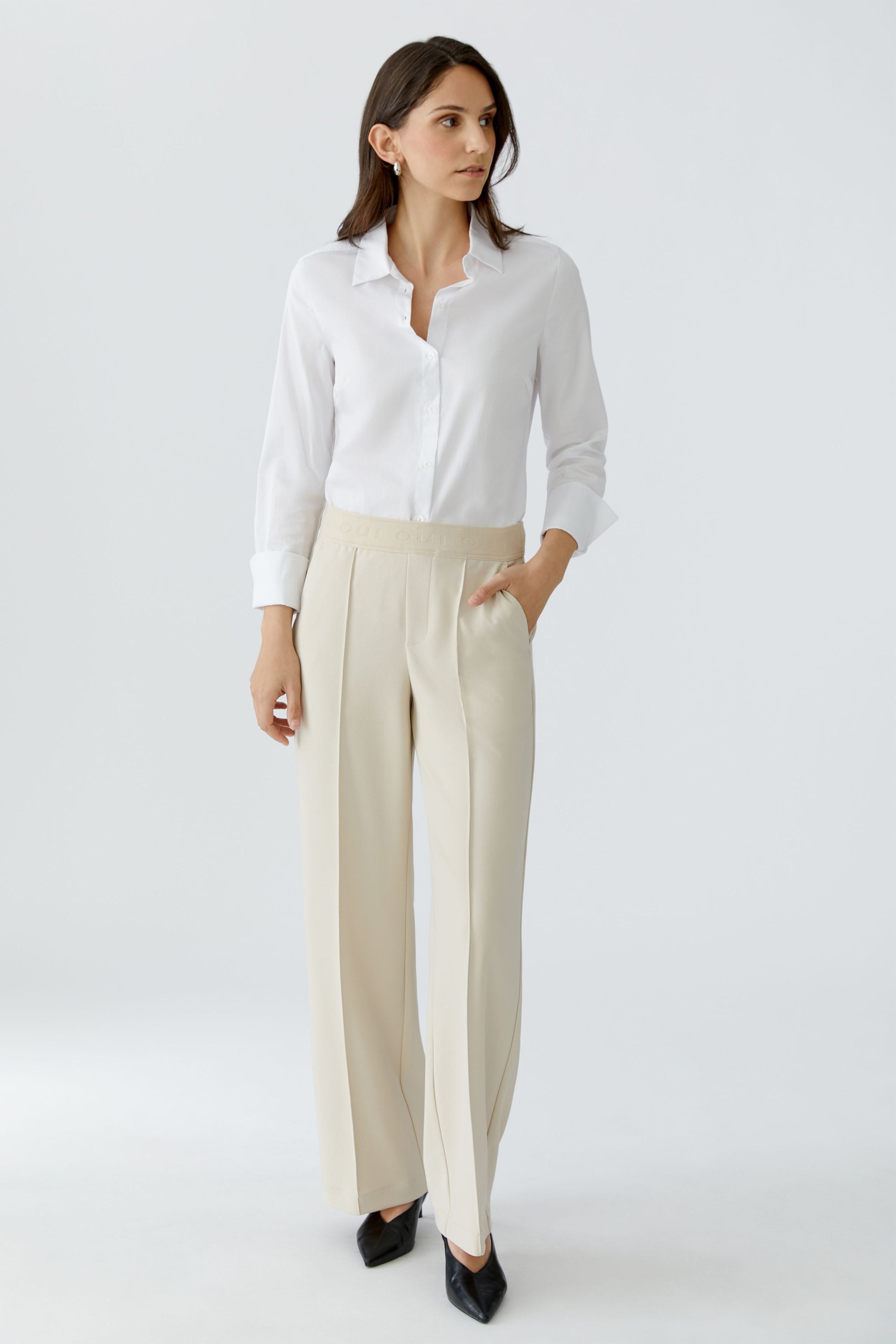 An image of the Oui Knitted Trousers
