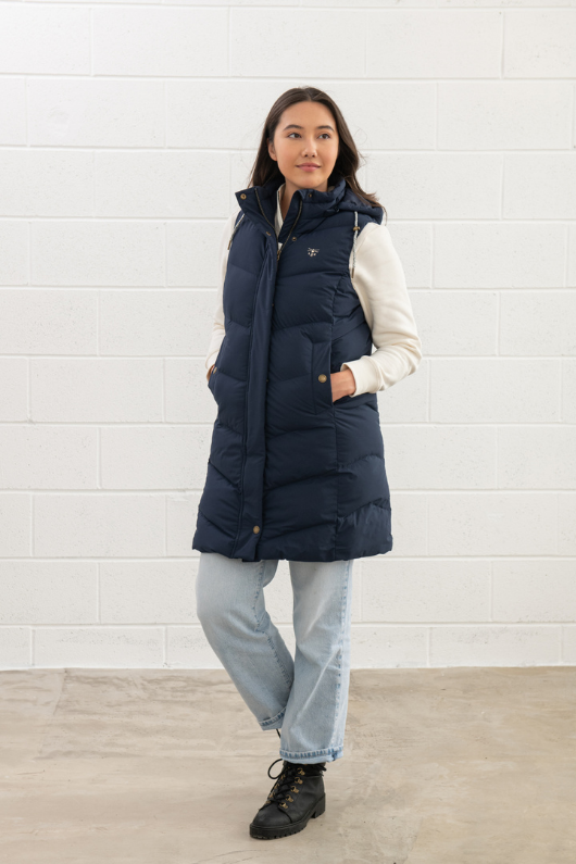 An image of the Lighthouse Savannah Ladies Long Gilet