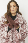 An image of the Jayley Suede Faux Pom Glove