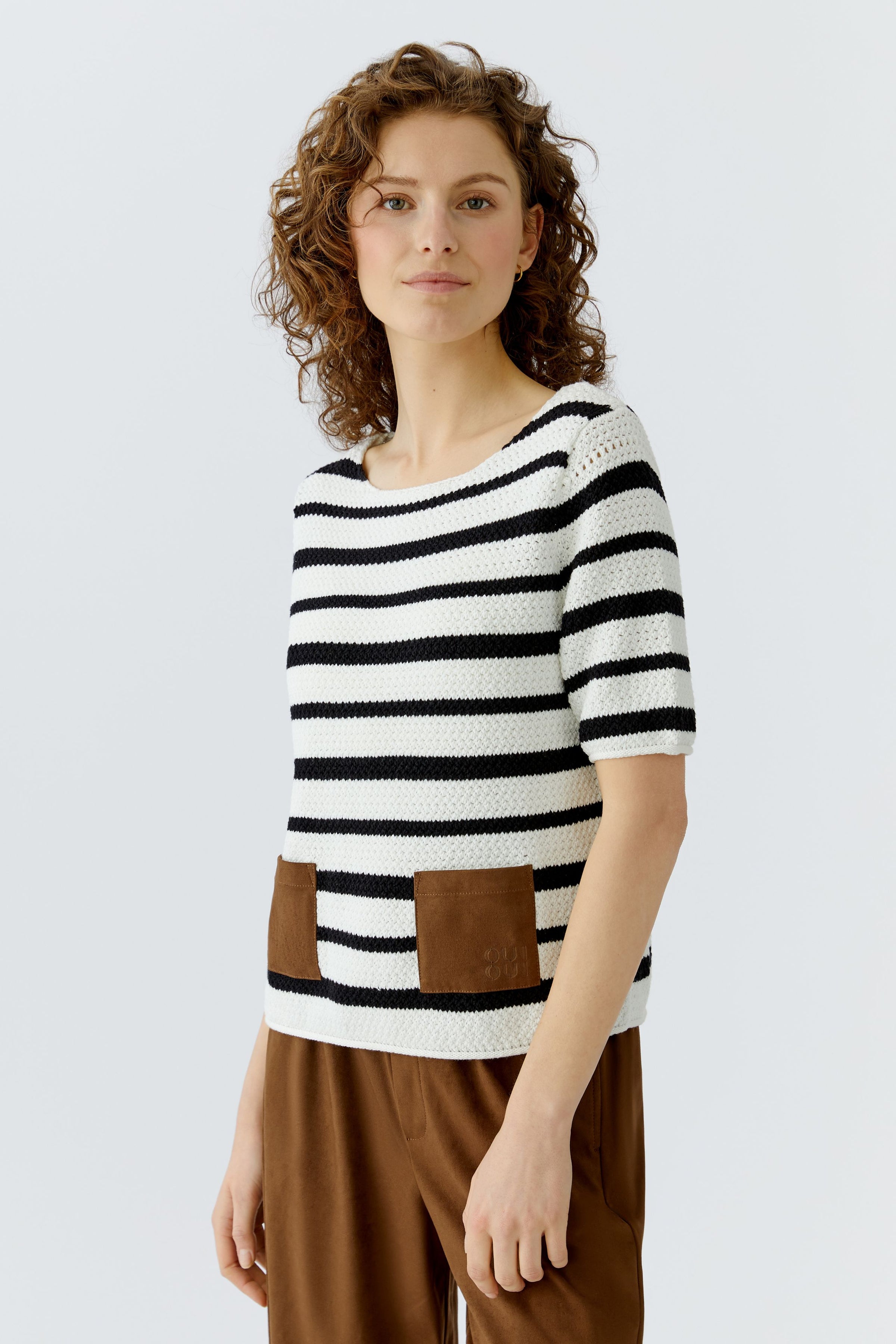 An image of the Oui Striped Jumper