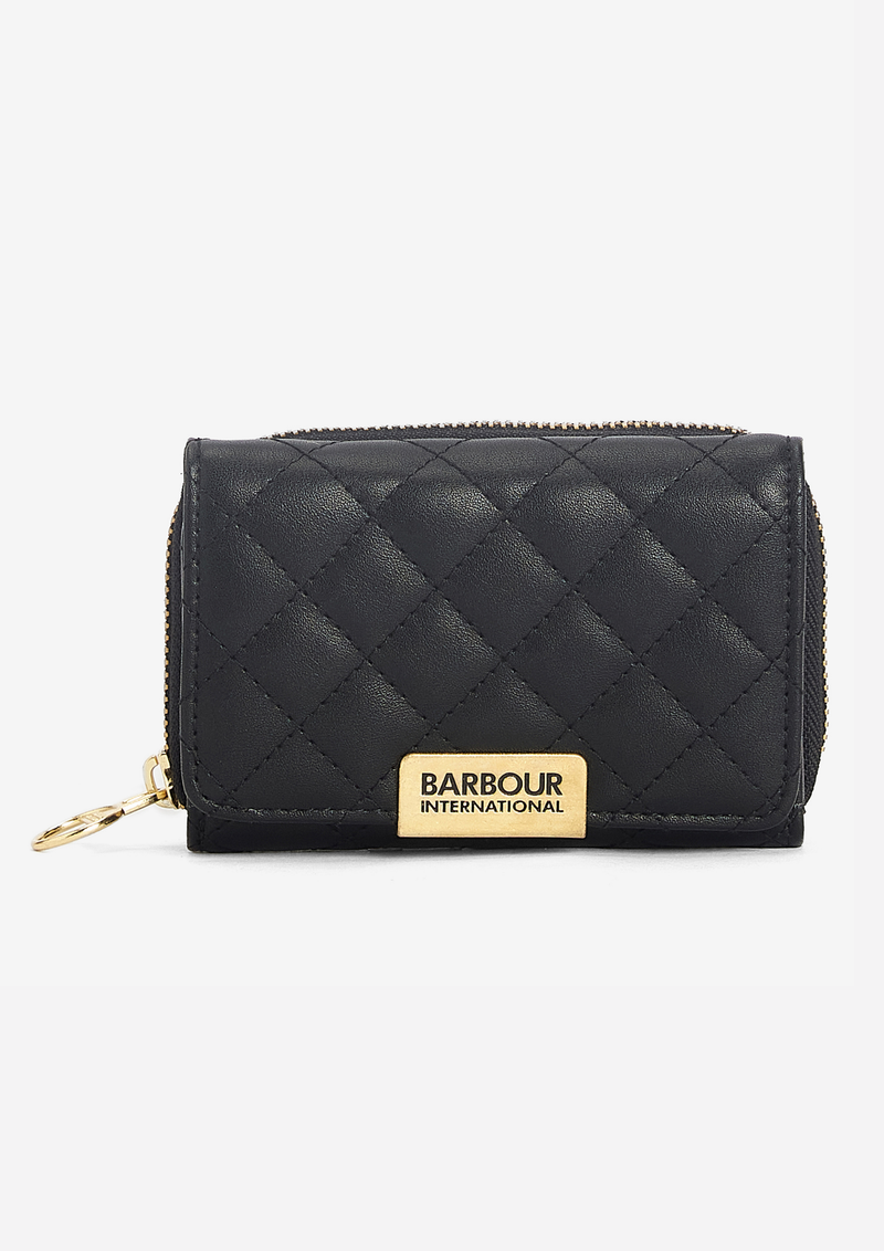 An image of the Barbour International Aurora Tri Fold Purse
