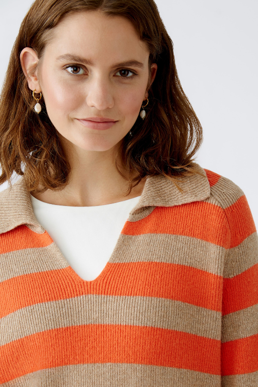 An image of the Oui Striped Jumper