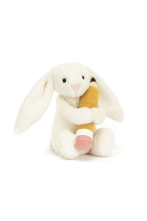 An image of the Jellycat Jellycat Bashful Bunny with Pencil