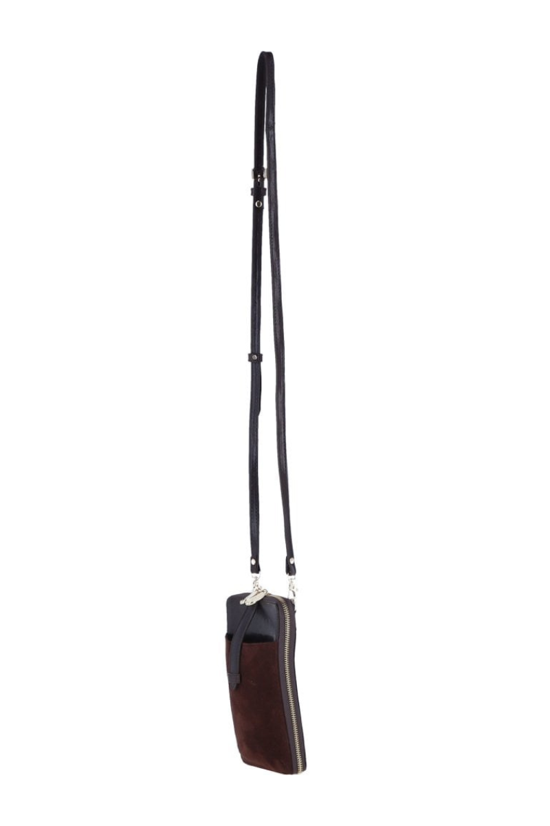 Leather Suede Phone Bag