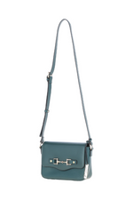 An image of Ashwood Leather 'Leather Crossbody Bag' in colour green